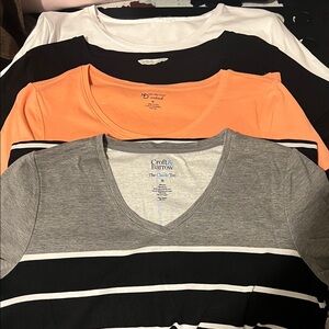 Women’s Variety Tee Pack - Gray, Black, White, Orange